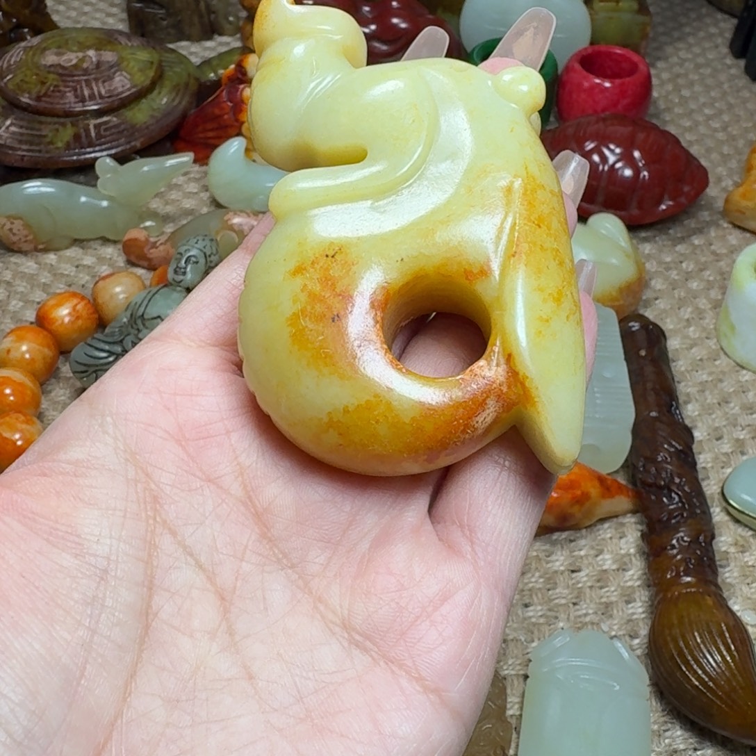 白玉菩提吊坠挂件