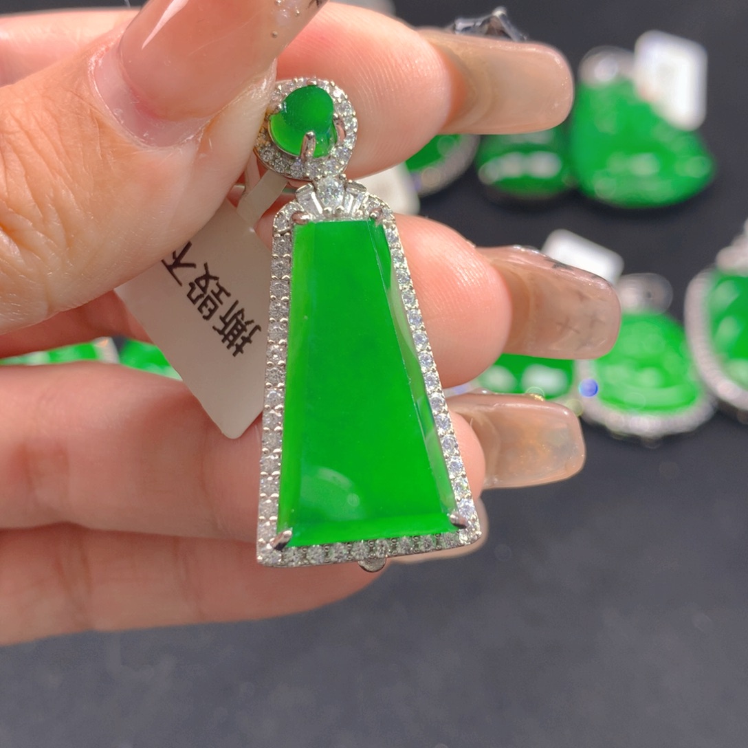 翡翠颈饰银S925镶嵌1111111111