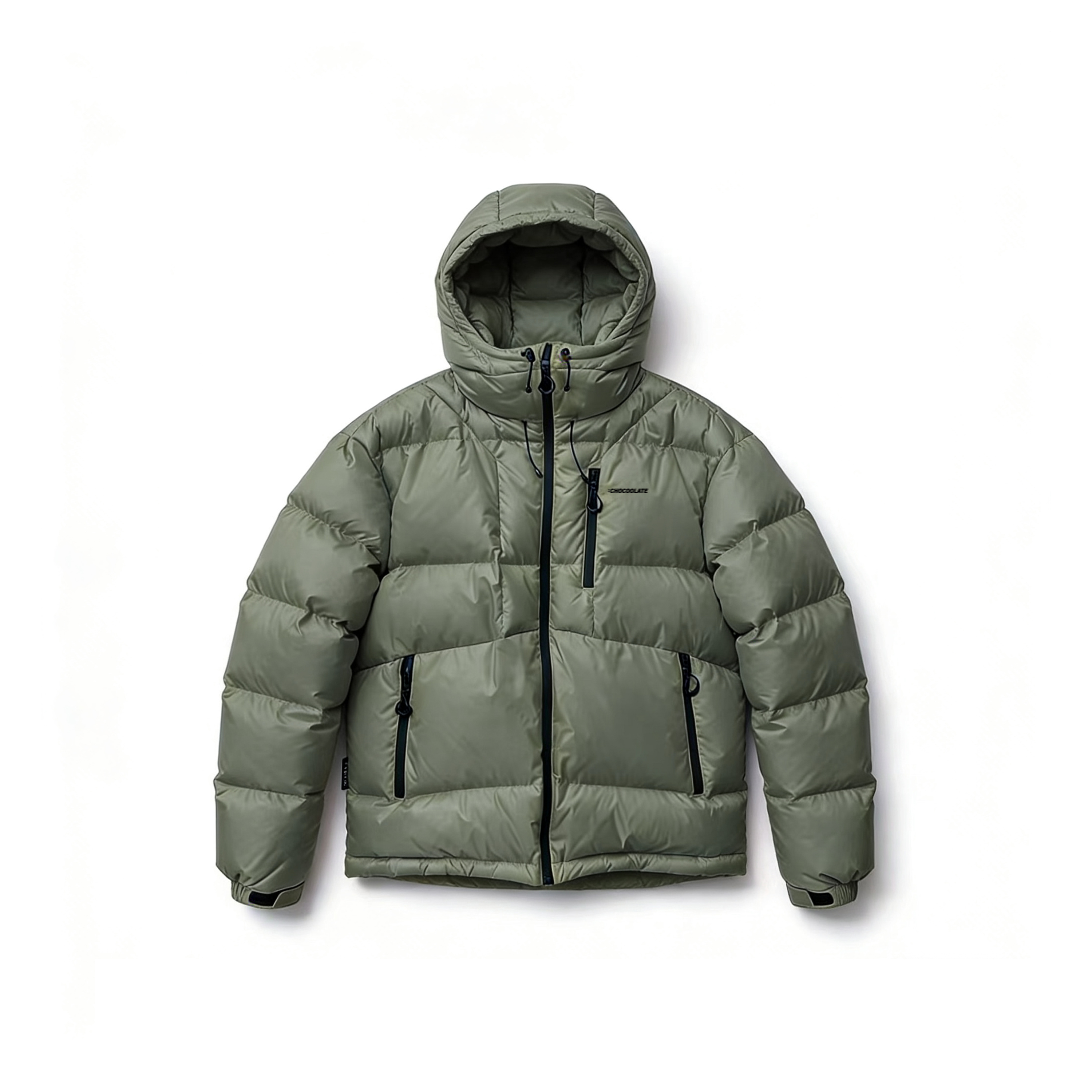 羽绒高蓬绒子羽绒轻暖泡芙面包连帽羽绒服JJ9985