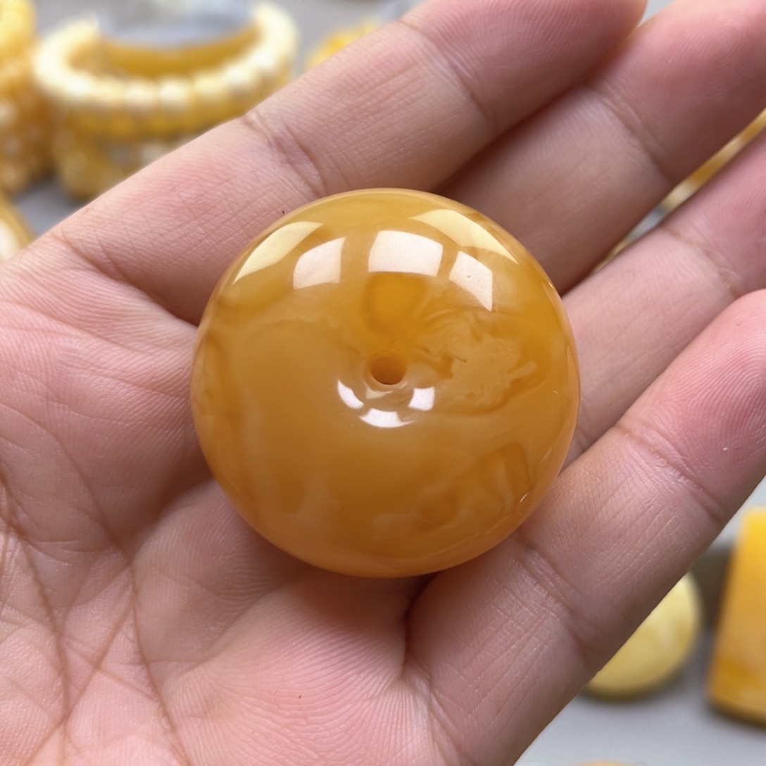 琥珀颈饰未镶嵌A****、吊坠