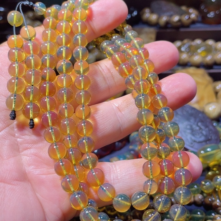 琥珀手链未镶嵌天然