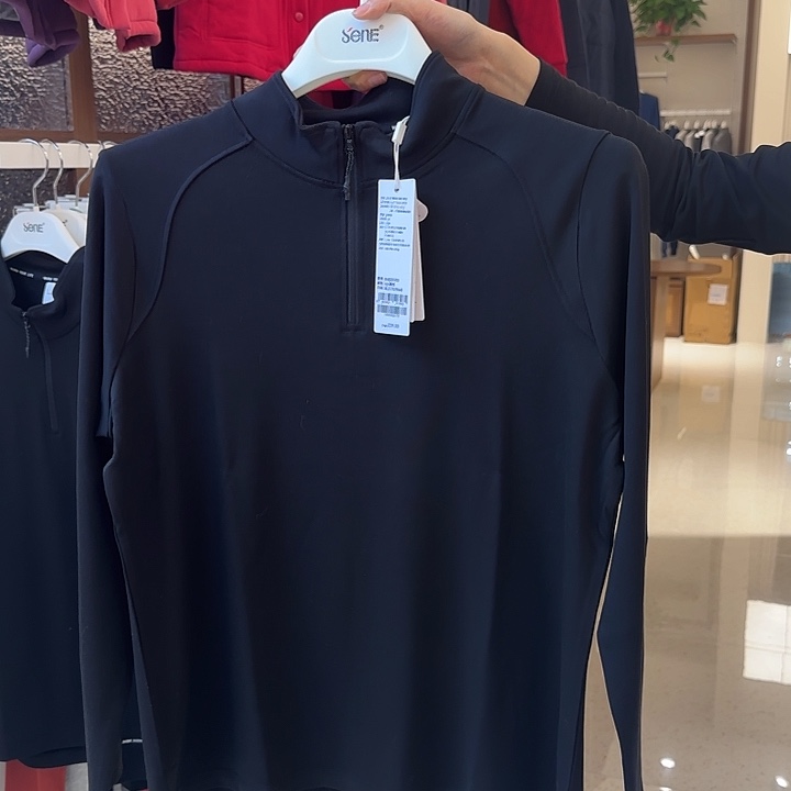 羊慕容女士半拉链黑色175xl 145斤之内