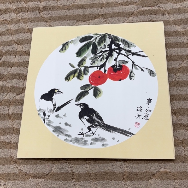 国画花鸟等多种鸟类和