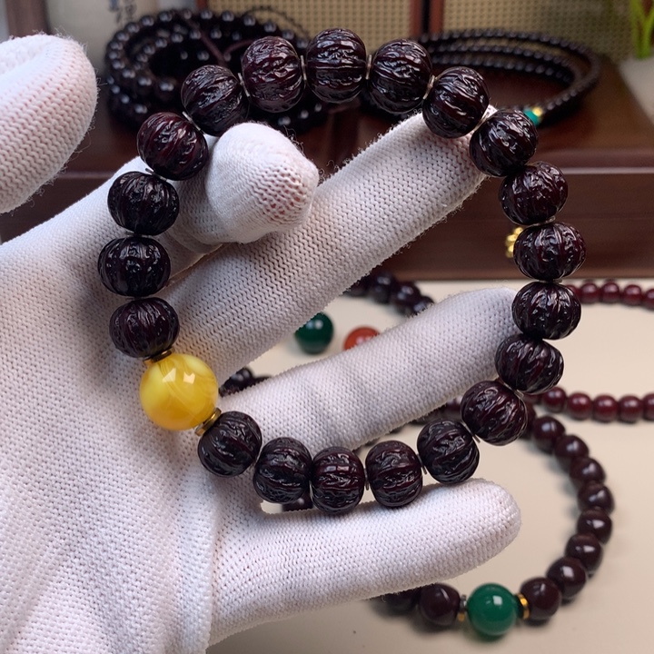 刚***9猴头核桃手串京八棱