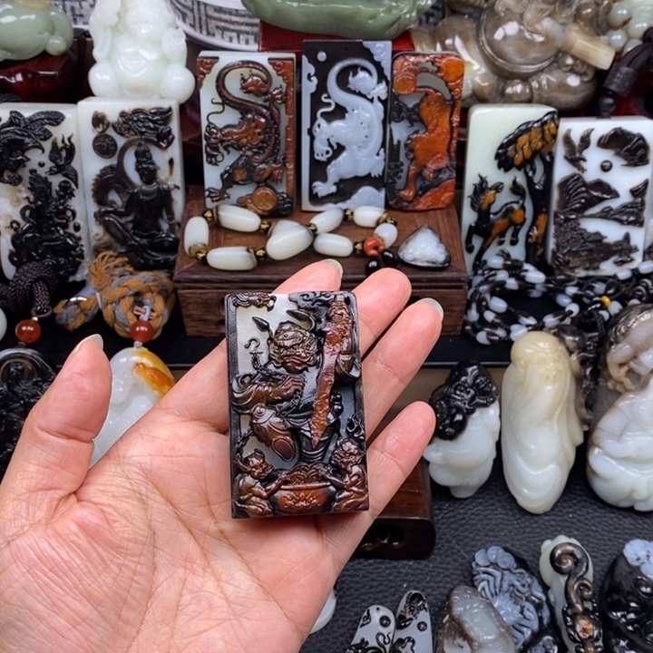 海***@和田玉未镶嵌颈饰