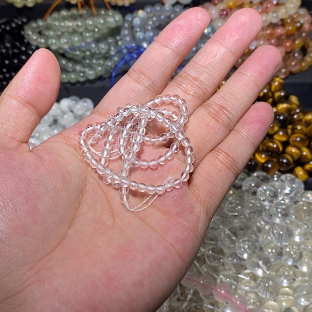 手链水晶未镶嵌白水4mm