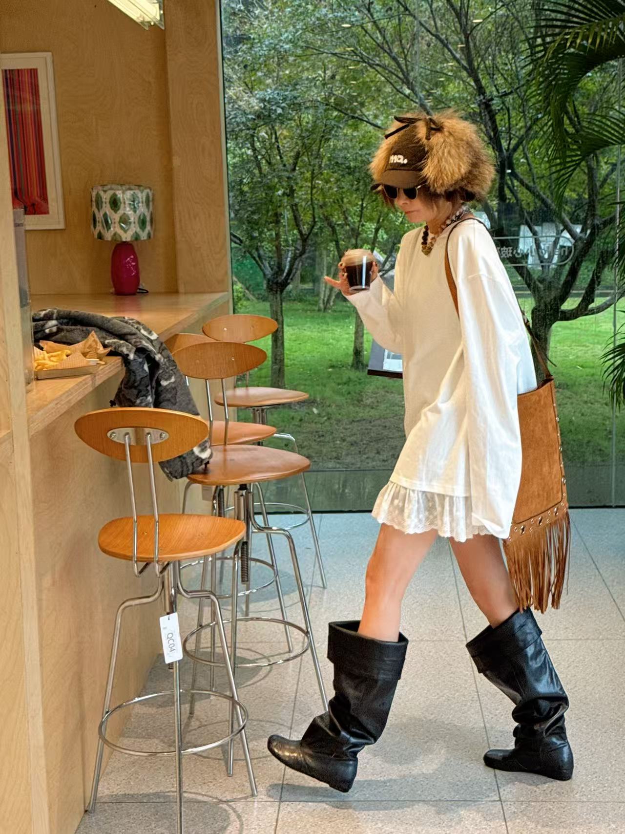 ST设计师品牌 蕾丝花边大T恤 STEAStudios 小众设计师品牌