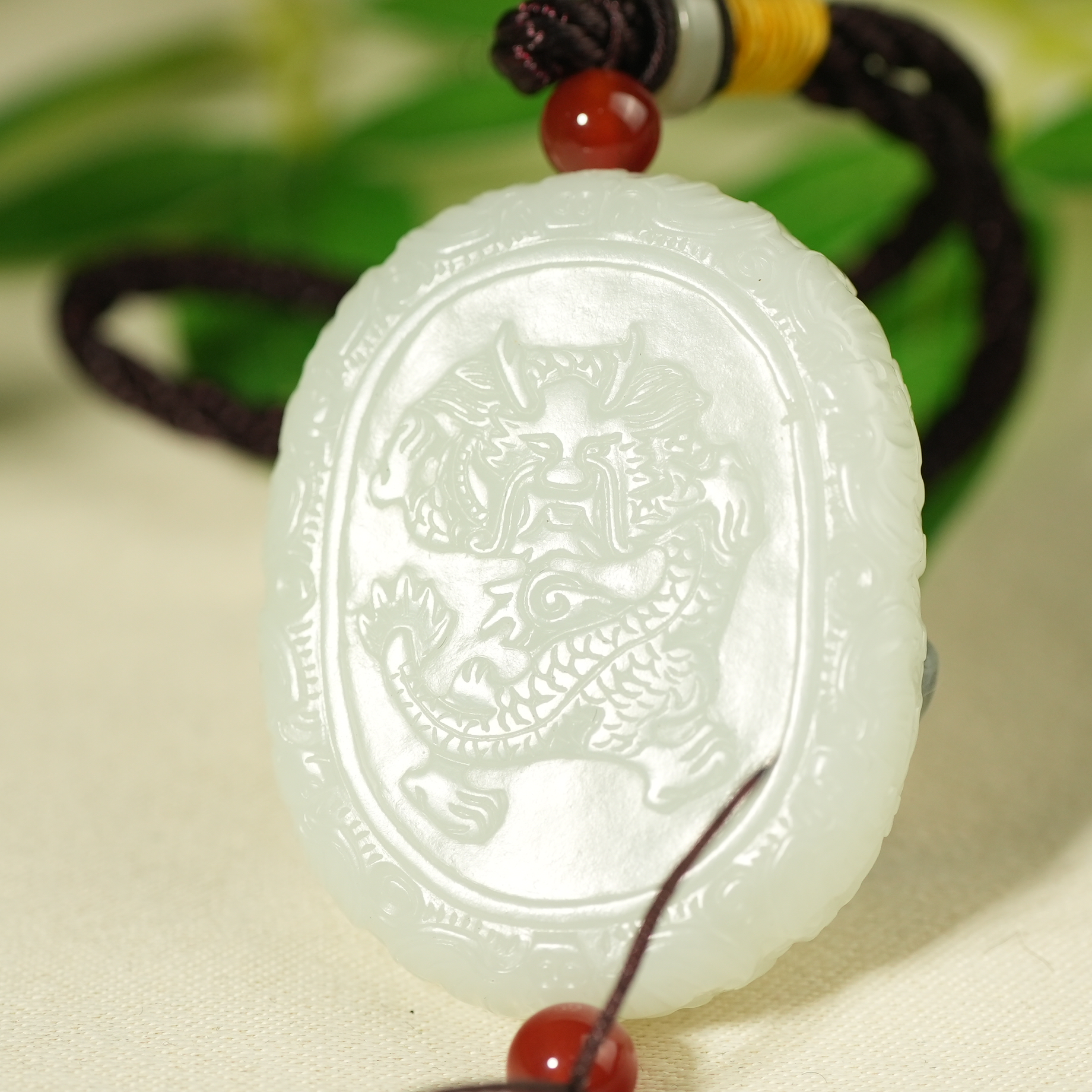 清代和田玉龙纹牌AADB2503054011