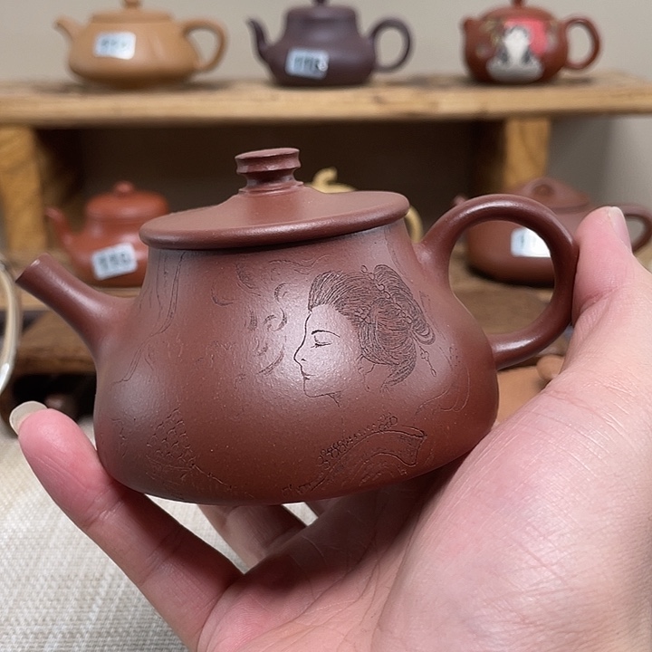 y***i茶壶紫砂原矿手工紫砂壶