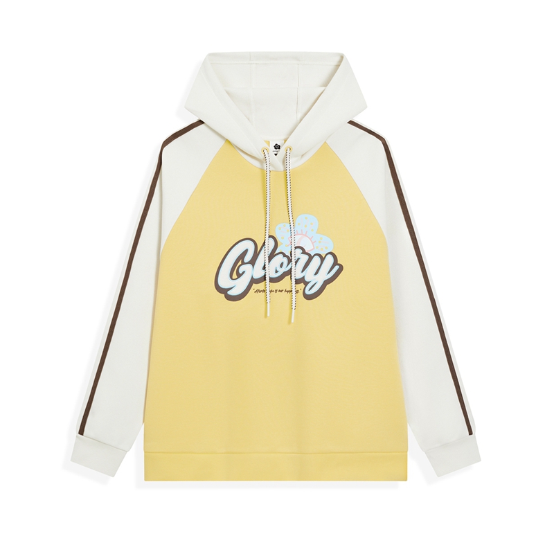 特步联名atomofafa连帽卫衣女2025冬季新款宽松上衣975428930242