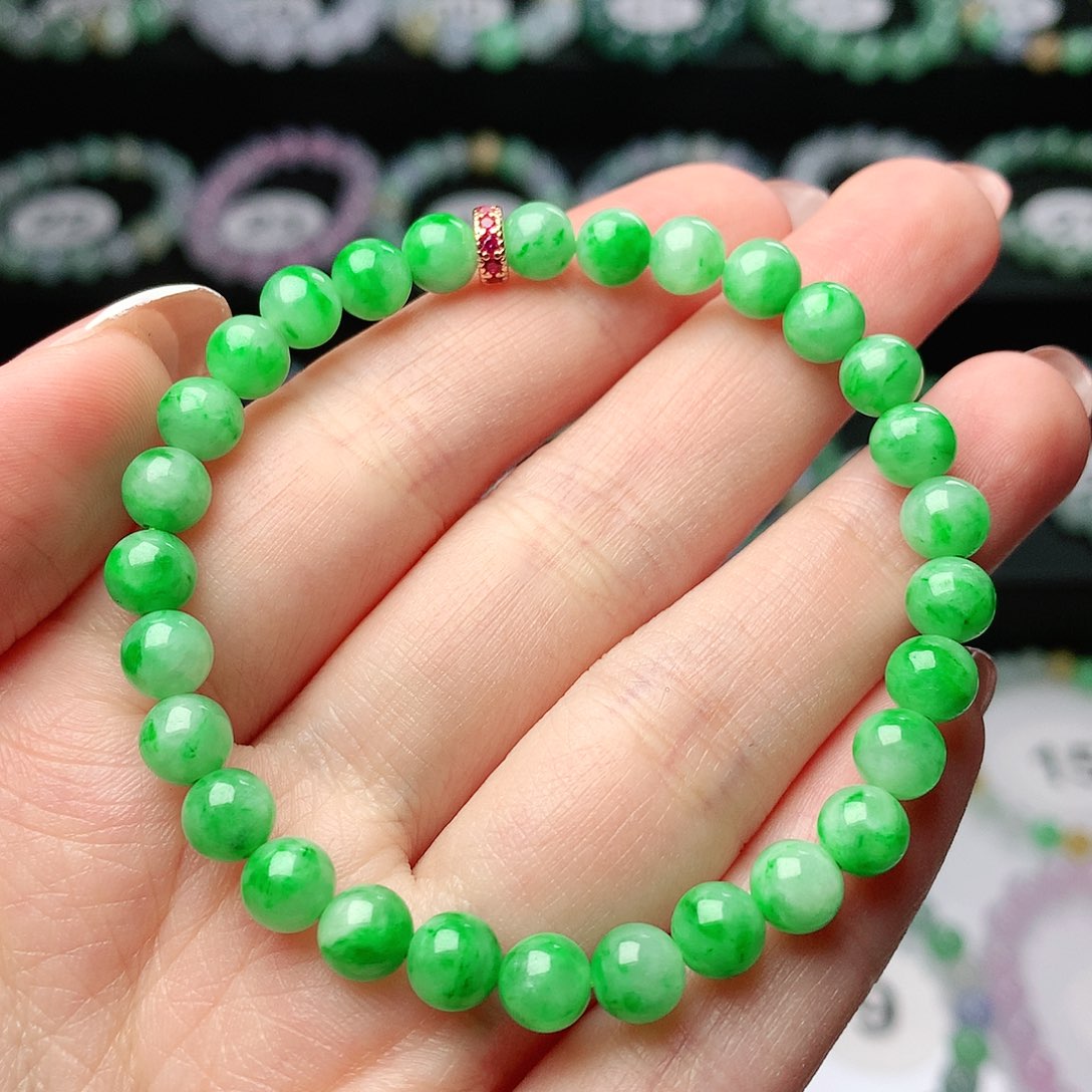 翡翠手链未镶嵌桃*✨翡翠