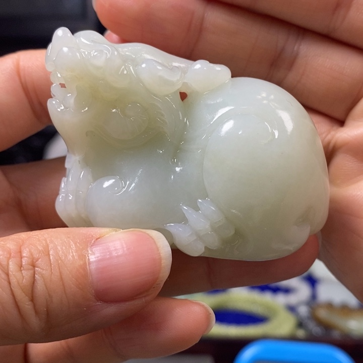 和田玉把件未镶嵌旭**升