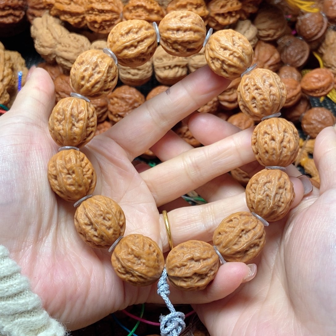 @***！文玩核桃手串小京八棱手串