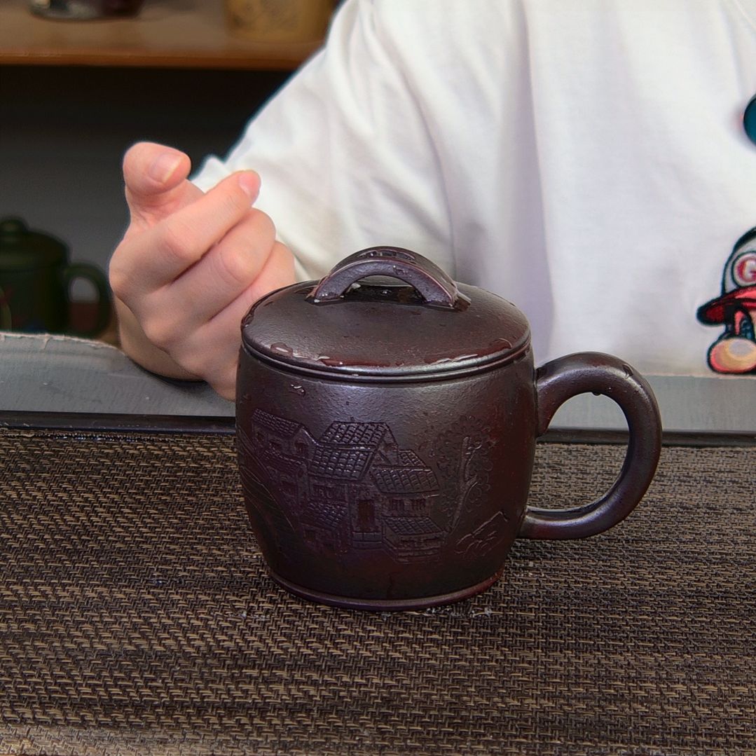 茶杯紫砂高货放漏