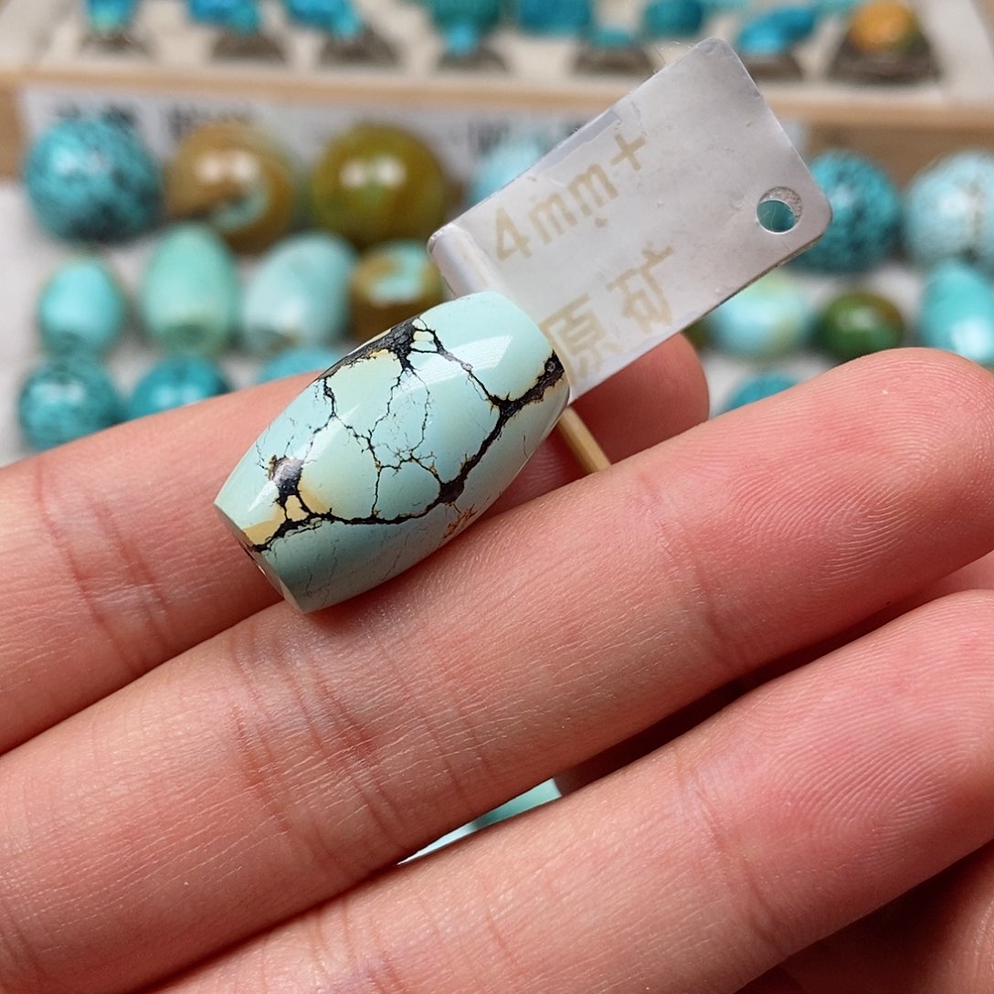 未镶嵌绿松石珠宝半成品