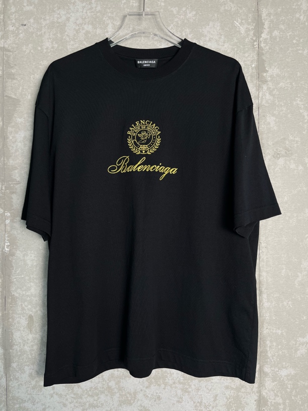 未使用 Balenciaga/巴黎世家 M*1/麦穗logo刺绣短袖/10131/JP