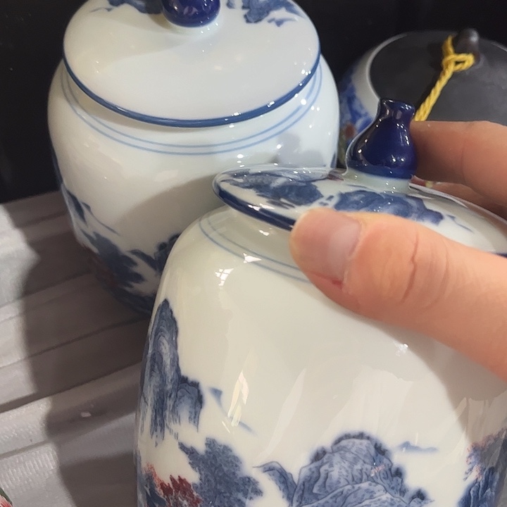 摆件陶瓷茶叶罐密封罐等