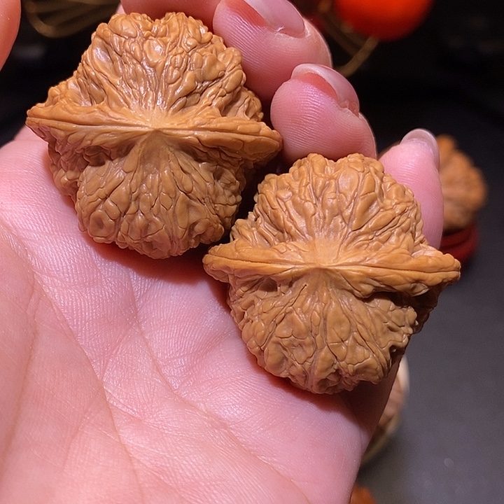 把件文玩核桃38玉髓狮子头