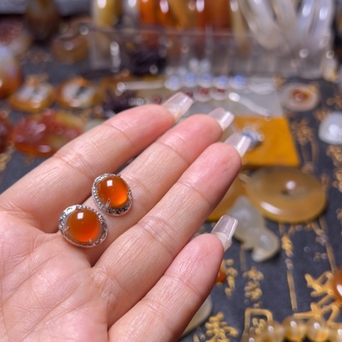 玛瑙/玉髓珠宝奇石未镶嵌星**✨003