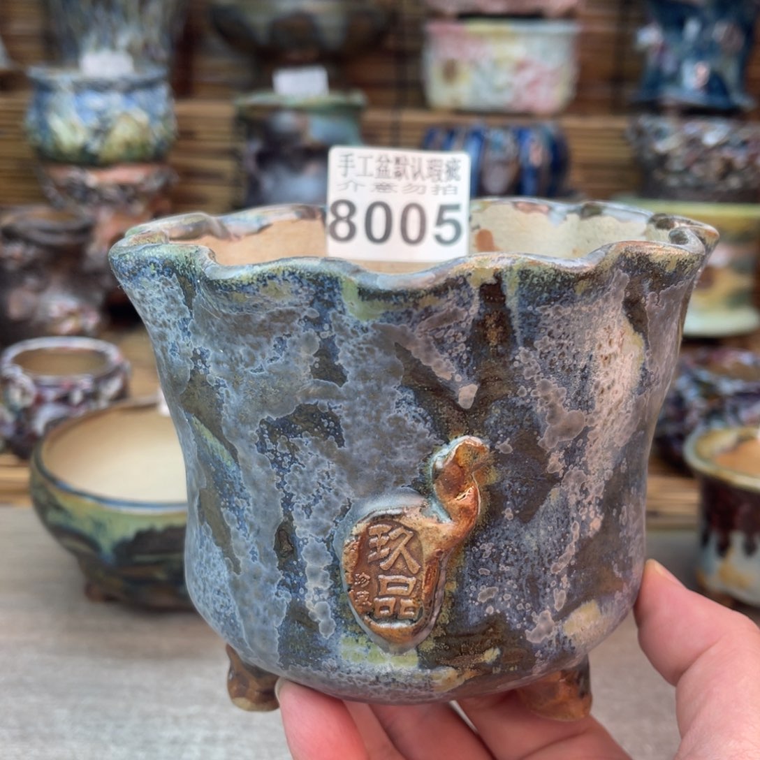 手工花盆默认瑕疵完美者勿拍