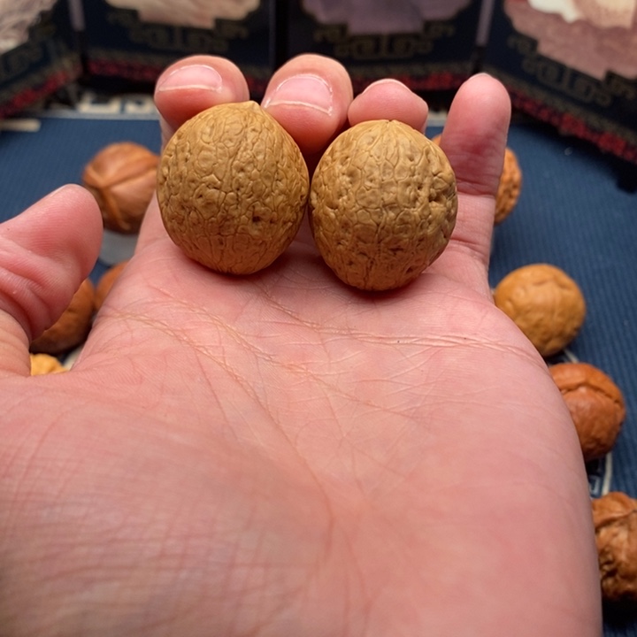 文玩核桃把件蛇皮球