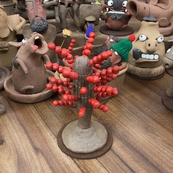 糖葫芦堆堆摆件高温烧制