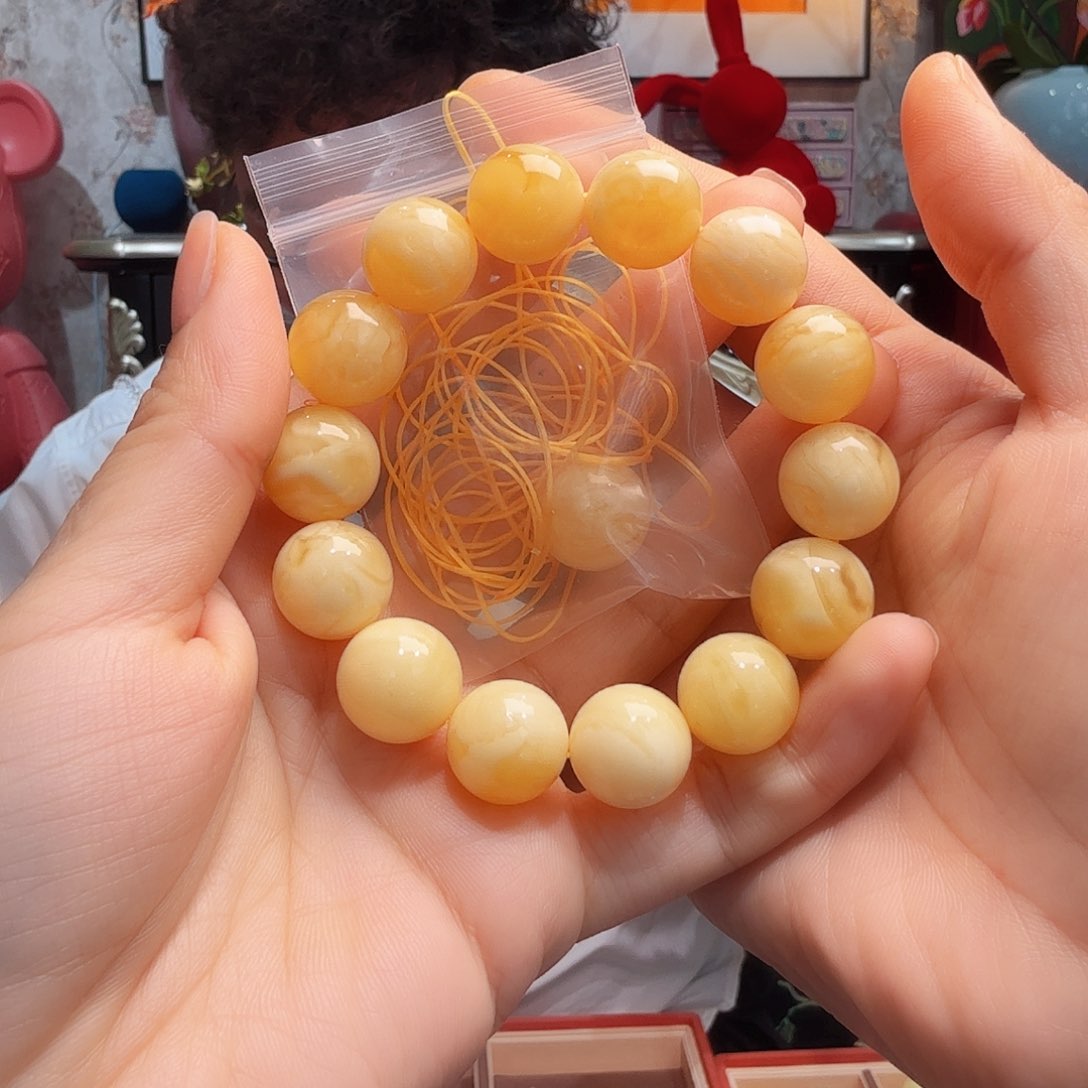 蜜蜡手串未镶嵌手串