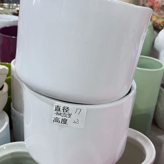 多肉绿植陶瓷花盆9.9包邮，有孔