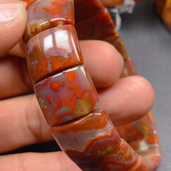 玛瑙/玉髓手链未镶嵌九***者