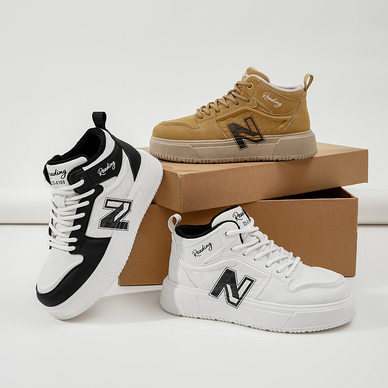 新百伦秋冬高帮防水加厚保暖增高板鞋男鞋时尚休闲鞋休闲百搭6169