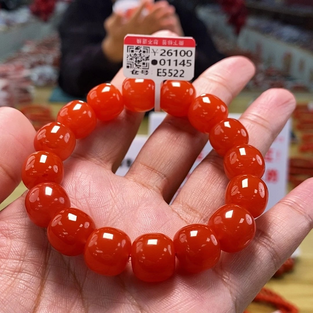 【小刘南红】保山南红滴水洞（云端）老型单圈13mm     多样性发一