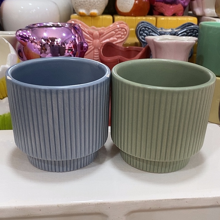 陶摆件陶盆有孔 瑕疵针孔漏釉介意勿拍外口 8外高8