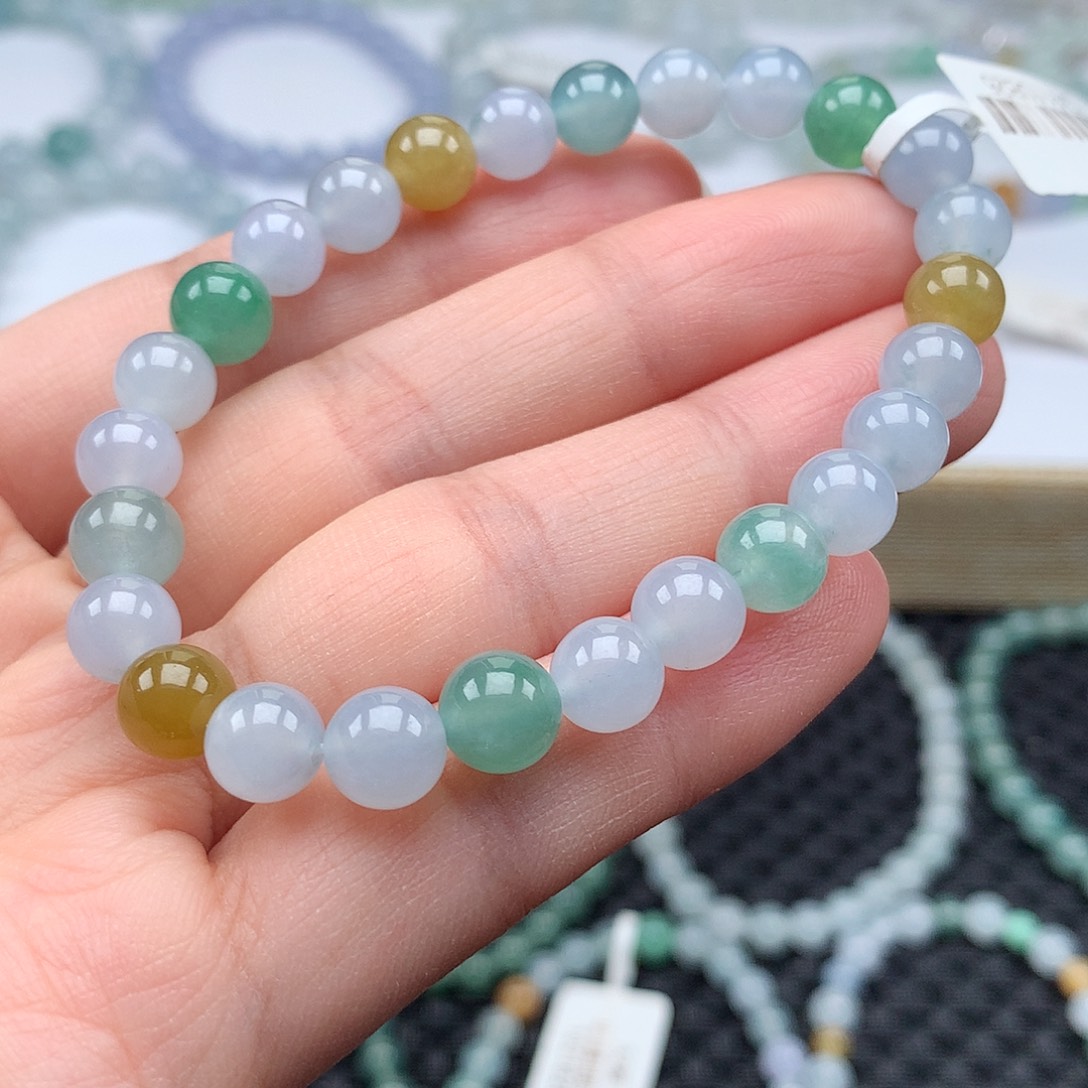 翡翠手链未镶嵌翡翠卡7.2