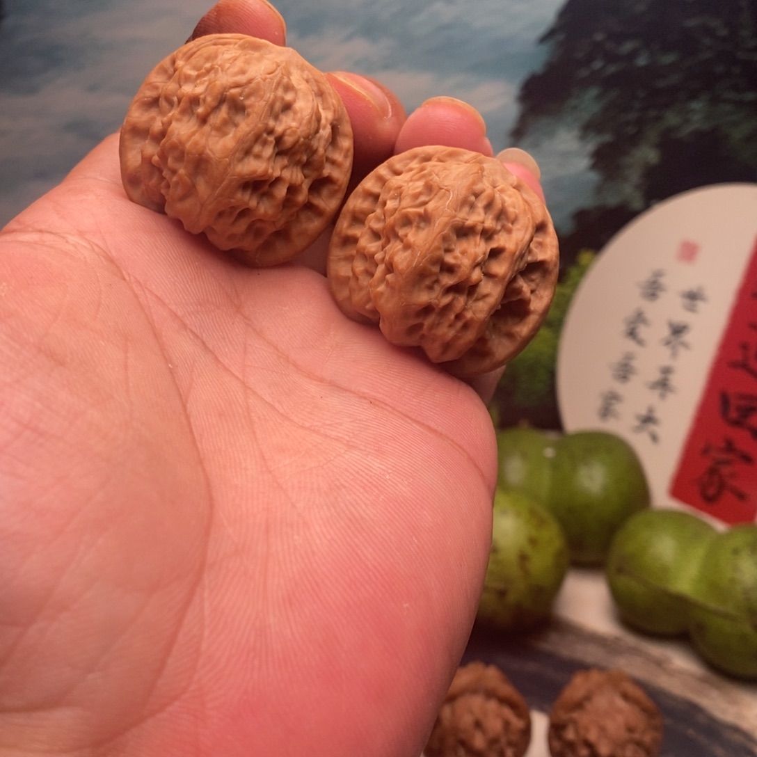 吊坠文玩核桃37全品野狼