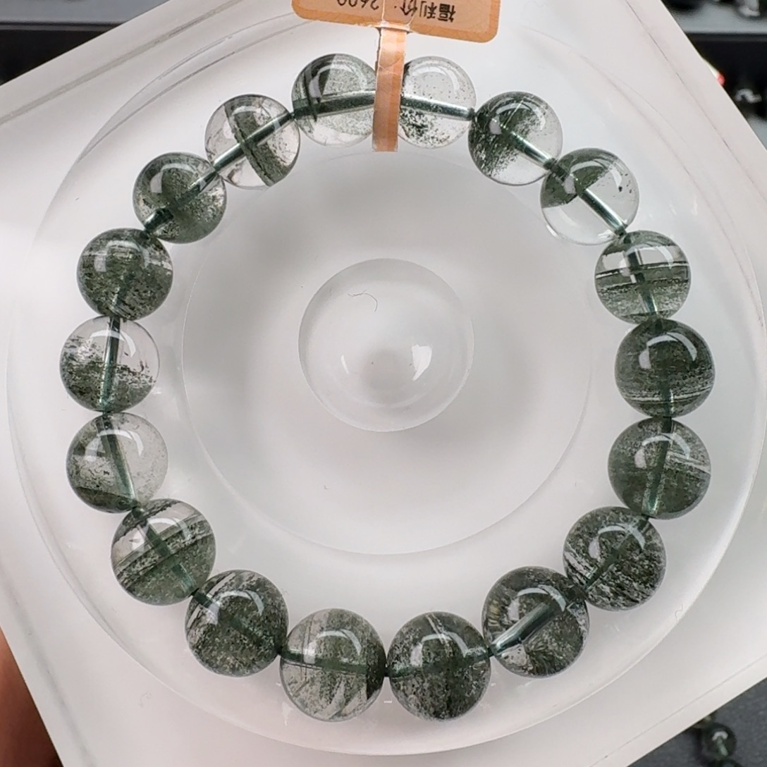 手链未镶嵌水晶天然绿幽灵千层11