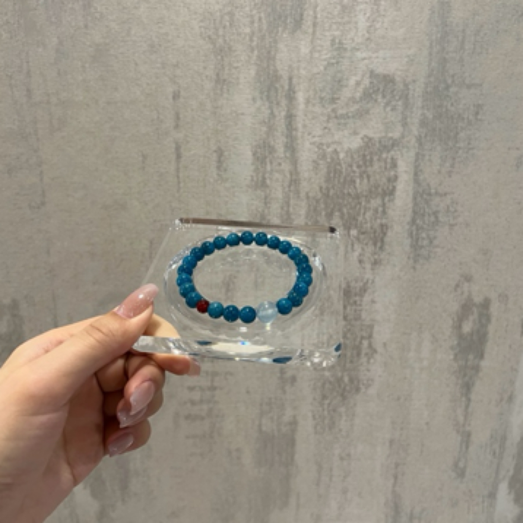 合金手链 蓝色系设计款手链手作清新