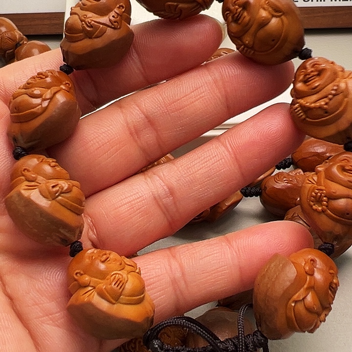 橄榄核手串/手链包衣弥勒