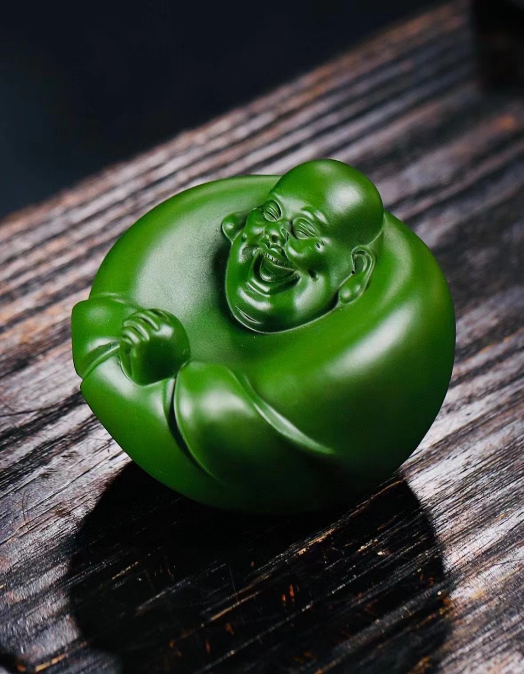 宜兴紫砂茶宠摆件雕塑弥勒佛茶具配件手工雕塑