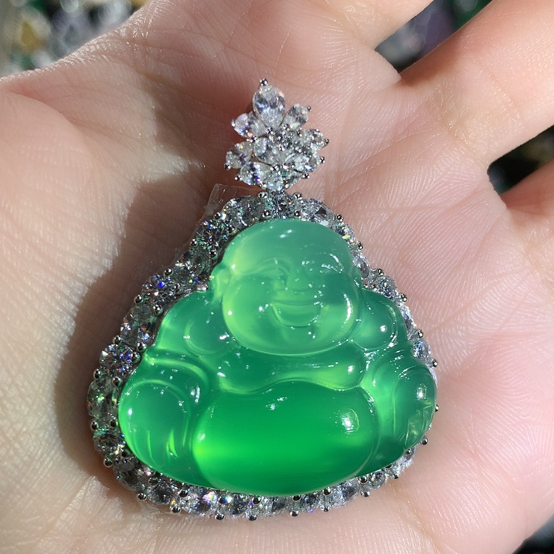 玛瑙/玉髓银S925镶嵌颈饰