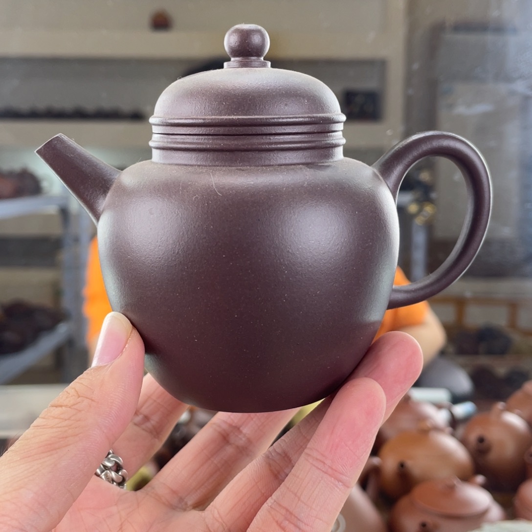 紫砂茶壶220cc老紫泥茶壶