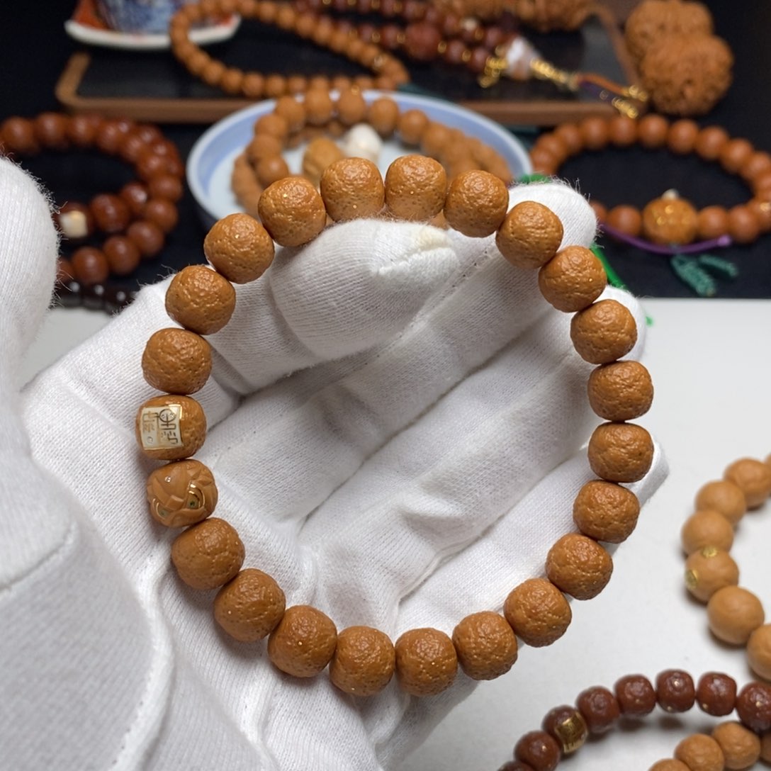 猴头核桃手串贵妃荔枝纹