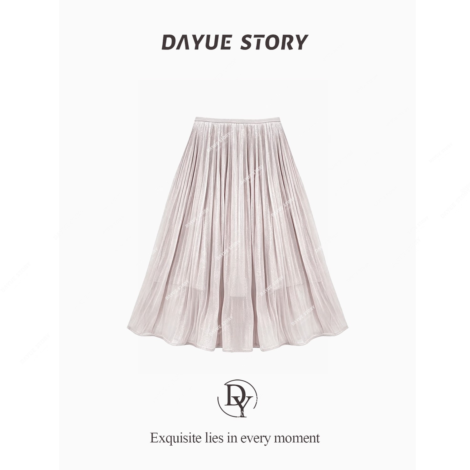 DAYUE【琉璃裙】髙品定制流光纱~敲细三宅褶垂坠显瘦时尚半身裙