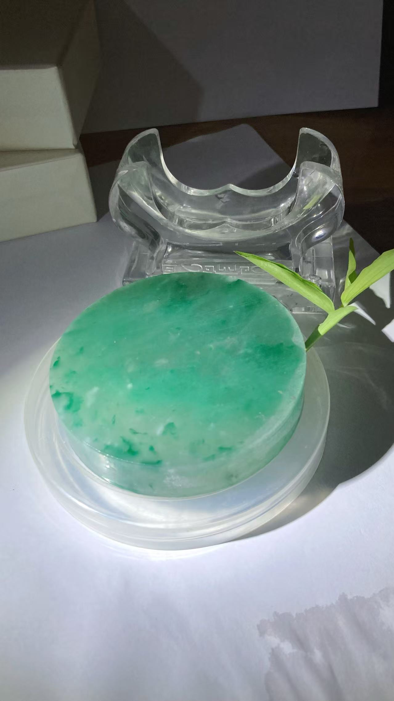#定制石英质玉（非洲翠）飘花手镯