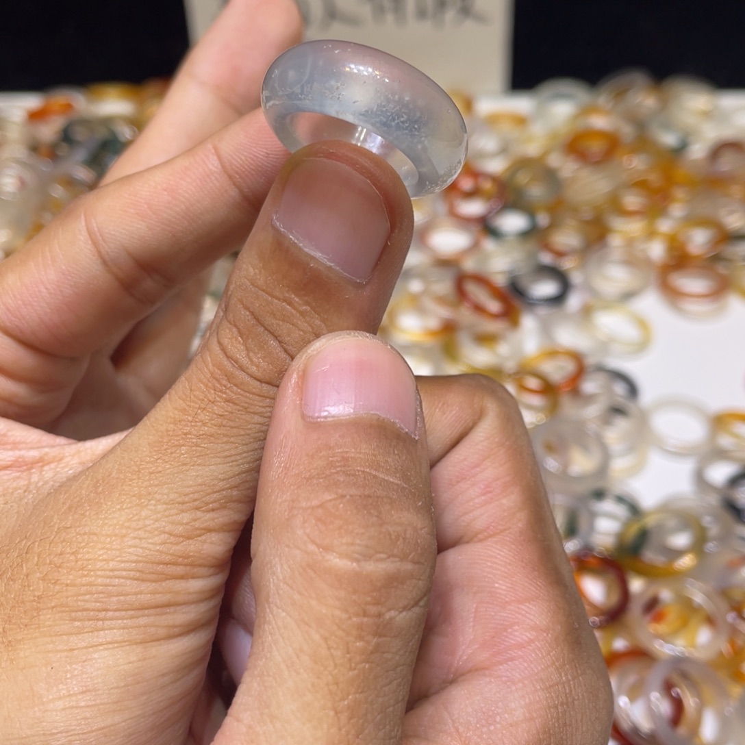 玛瑙/玉髓合金戒指21号港15 默认瑕疵