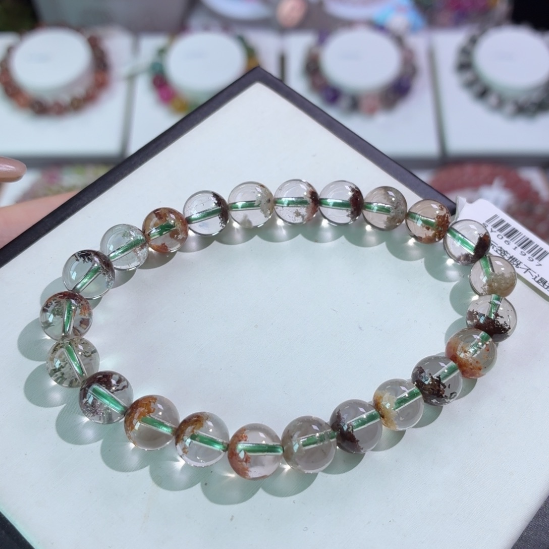 水晶未镶嵌手串四季幽灵8+