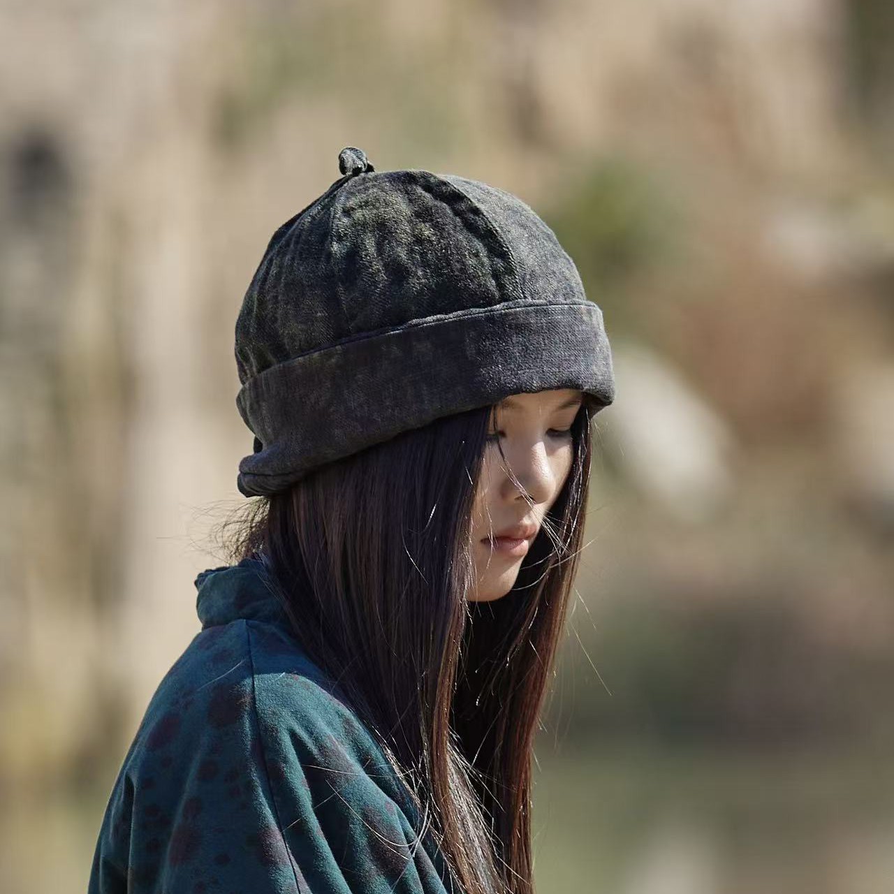 麻依者原创1374#亚麻棉帽