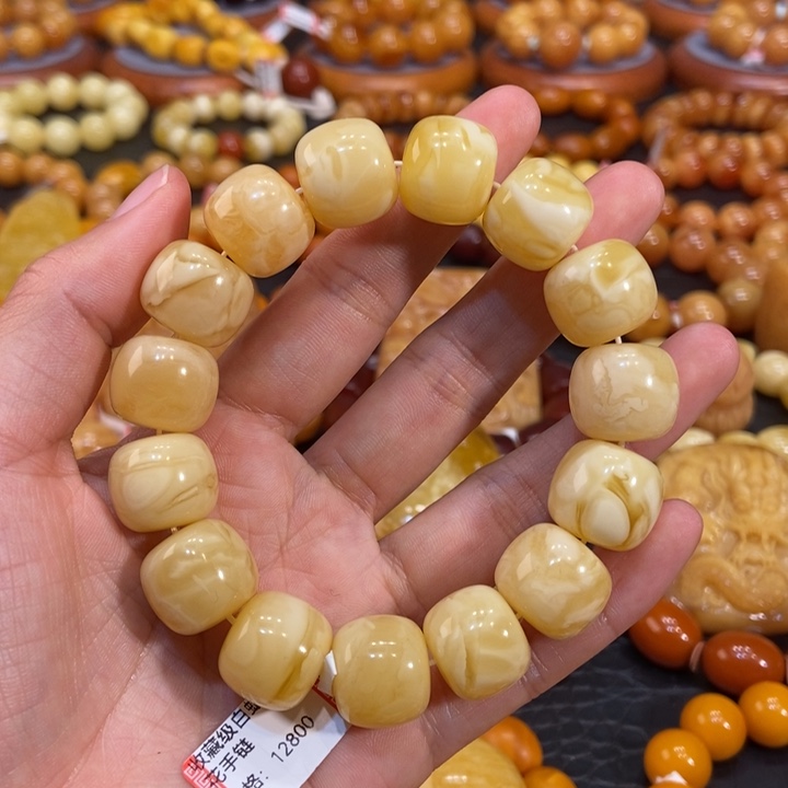 琥珀手链未镶嵌蜜蜡