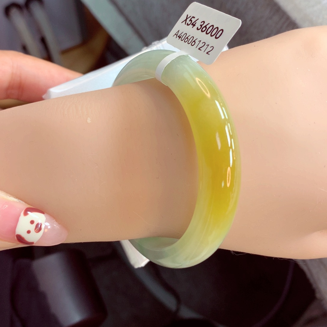 翡翠手镯未镶嵌（莫莫26）54正12号