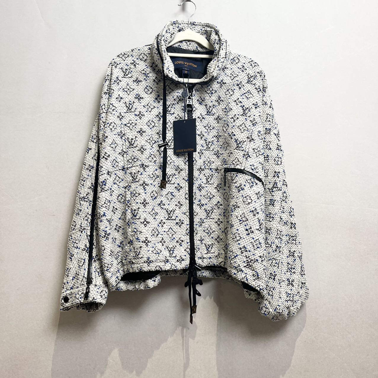99新 LouisVuitton/路易威登 蔚蓝/粗花呢满印外套 36码