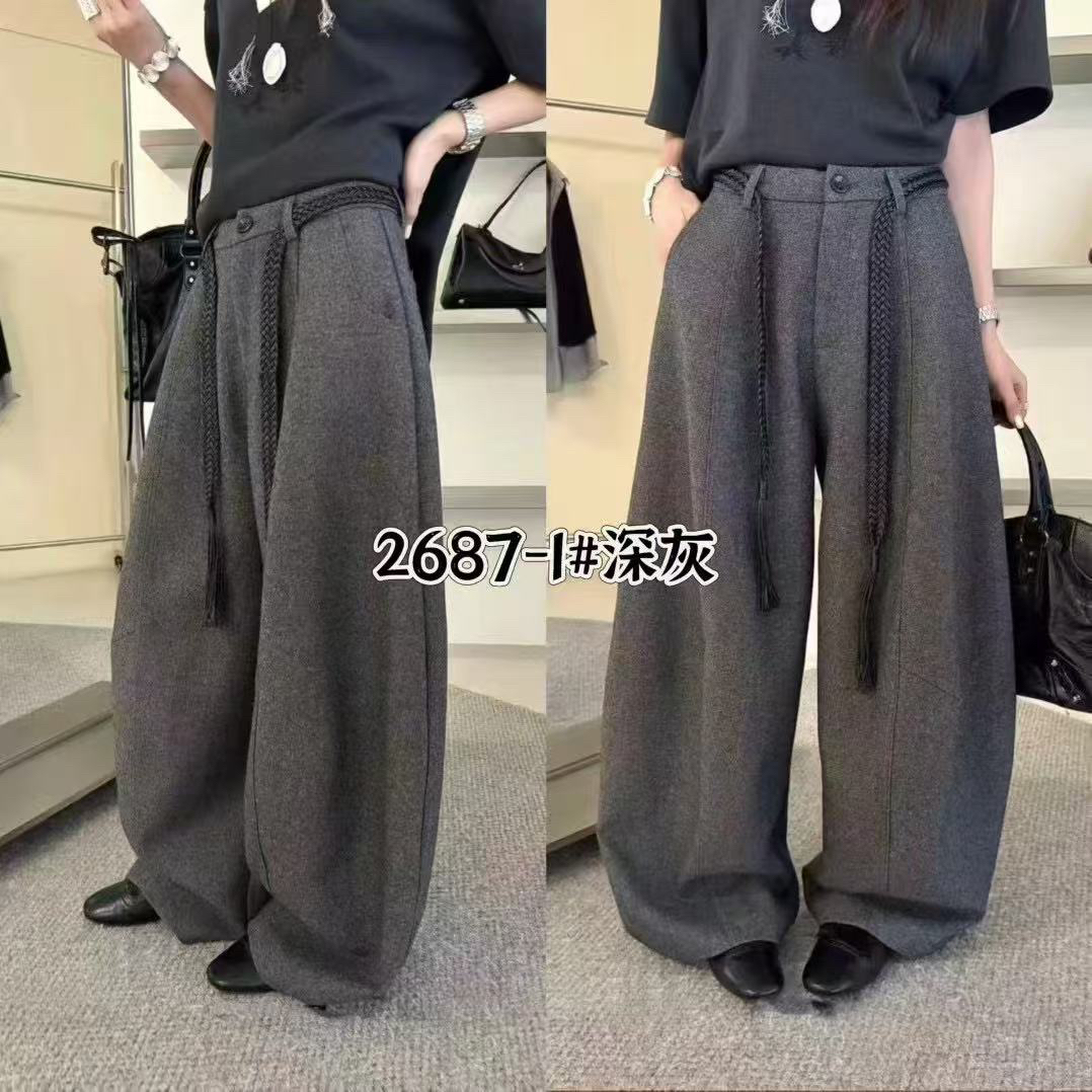 【云云精选】2687 秋冬休闲西装弯刀裤